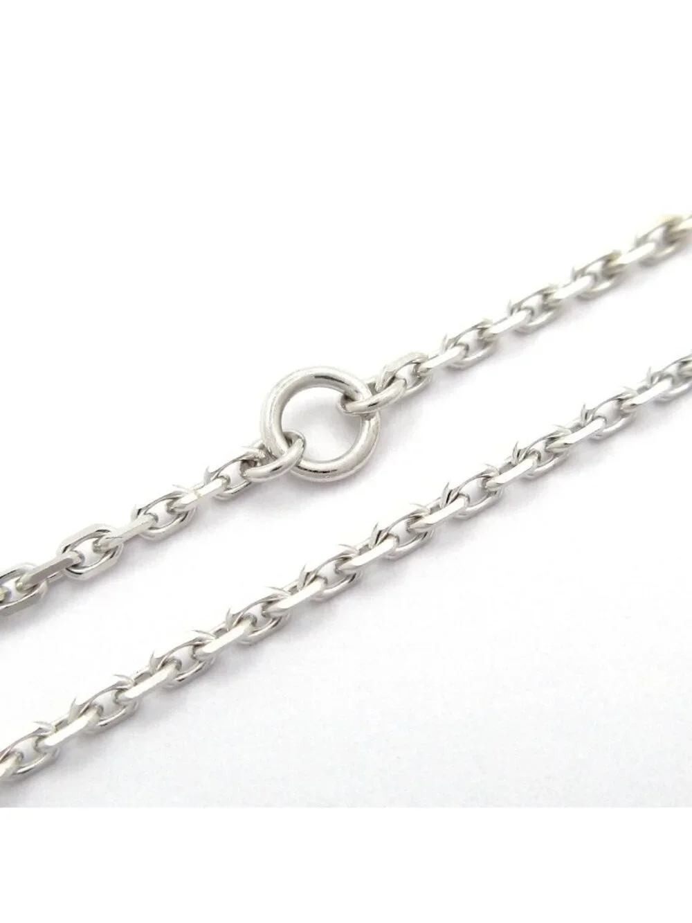 Van Cleef & Arpels Necklace Vintage Alhambra 18K White Gold Guilloche